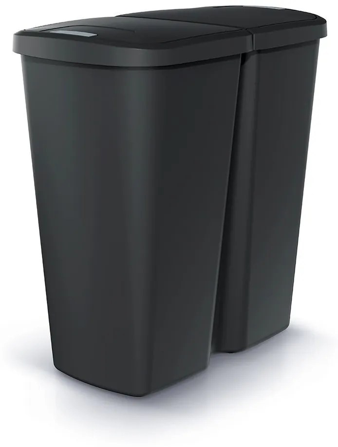 Odpadkový kôš COMPACTO DUA 45 L čierny