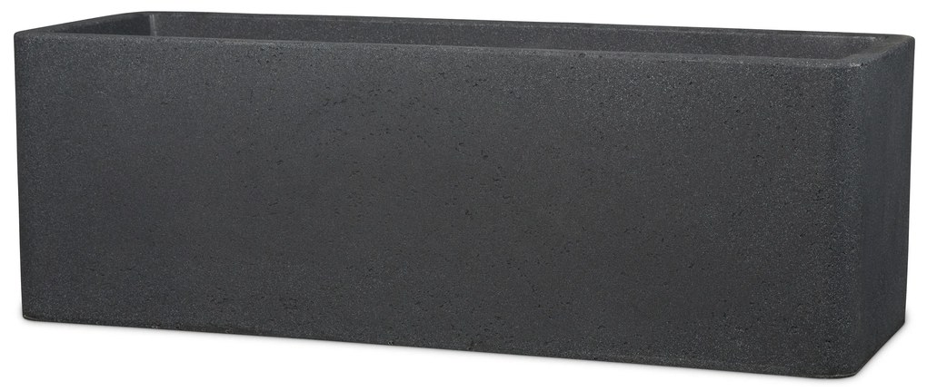 Scheurich Dlhý kvetináč Cube Box (žula/čierna, 80 cm)  (100349940)