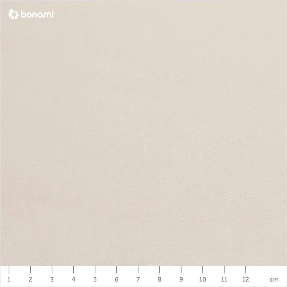 Biela/krémovobiela čalúnená dvojlôžková posteľ bez roštu 140x200 cm Leira – Meise Möbel