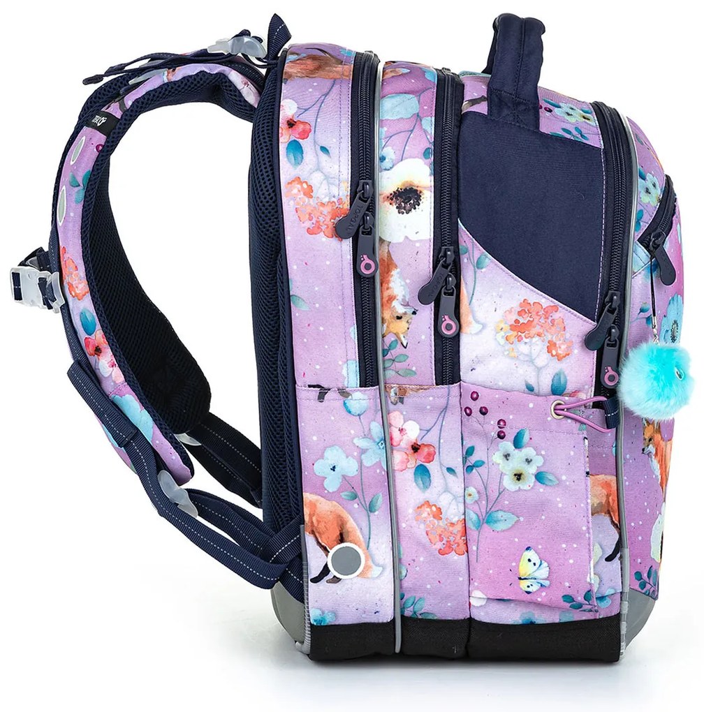 Veľký školský set Topgal COCO 22006 G - školská taška + peračník + vrecko na prezuvky + pláštenka na batoh