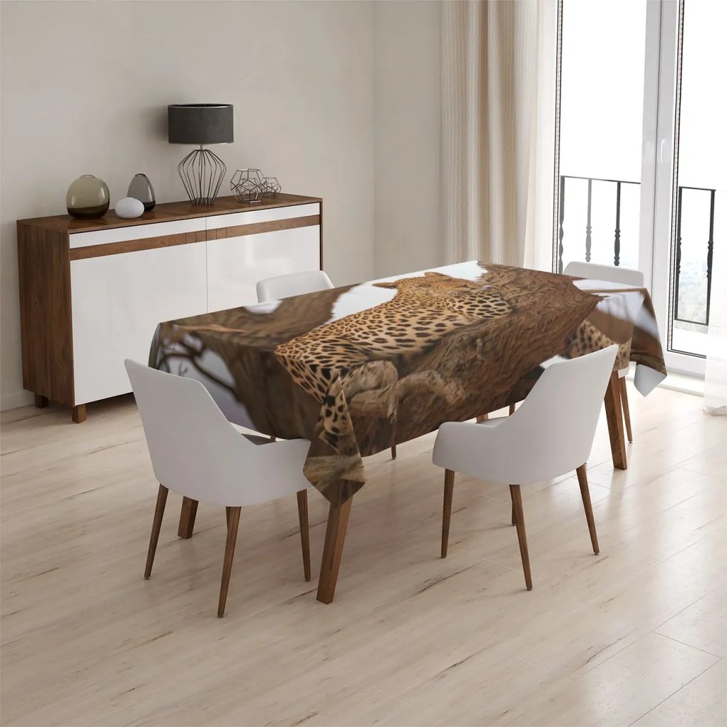 Sablio Obrus Leopard 2 - 130x130 cm