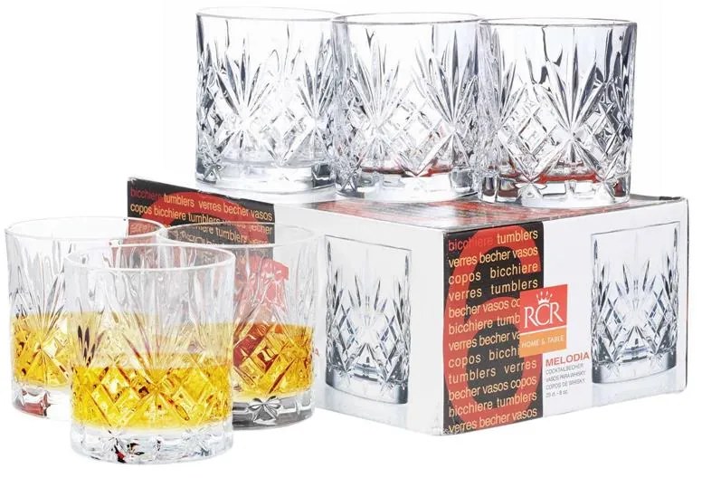 RCR MELODIA POHÁR NA WHISKY 340ML SADA 6 KS