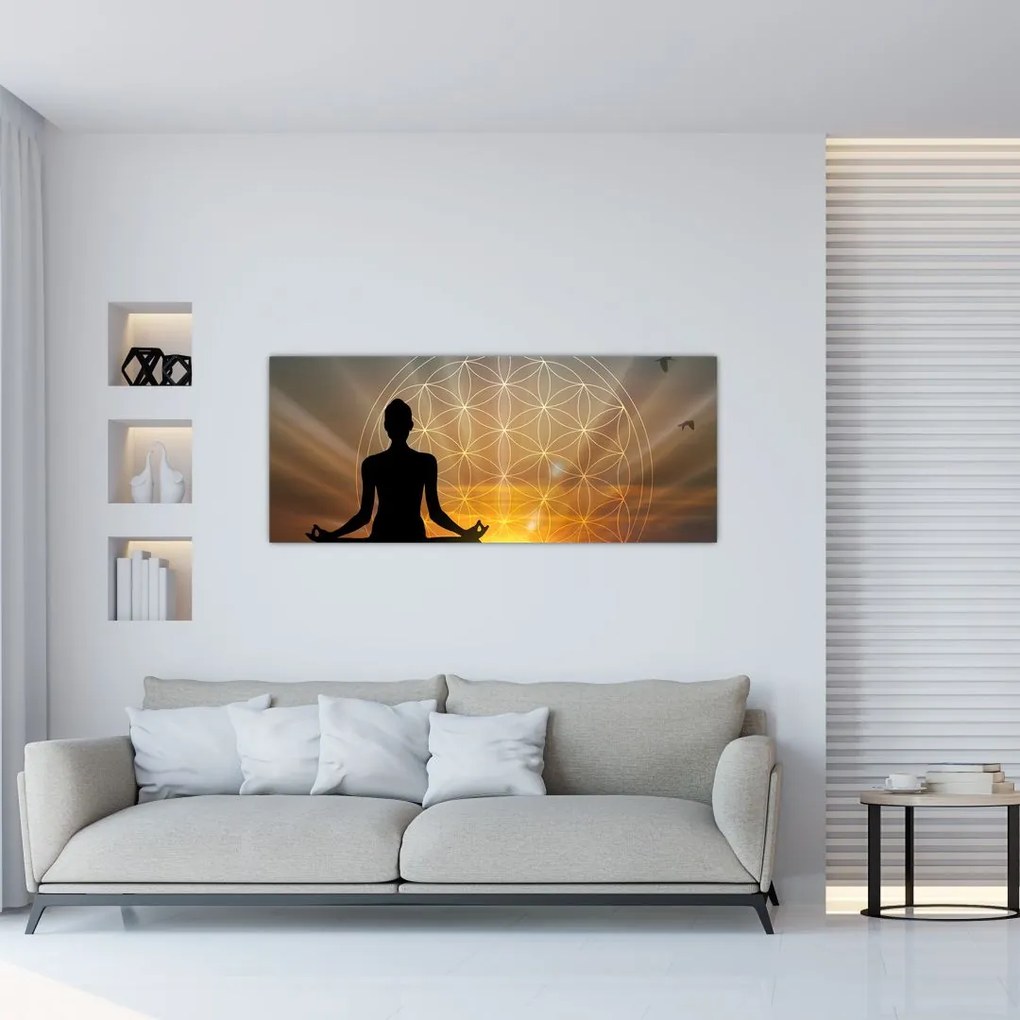 Obraz meditácie (120x50 cm)