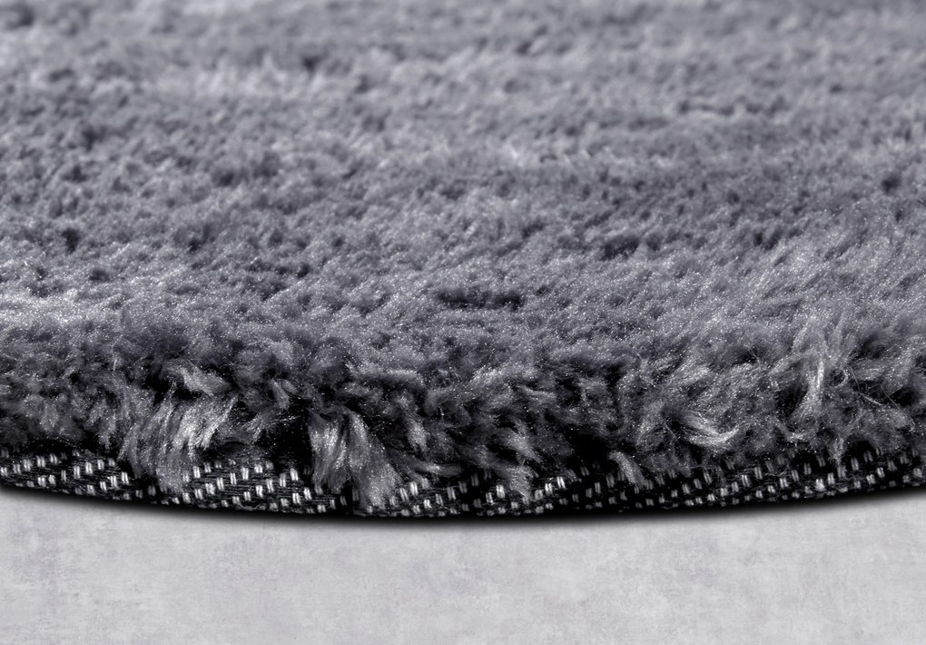 Hanse Home, Kusový koberec Myk 106114 Grey kruh, 160x160 (priemer) kruh, šedá, obývacia izba