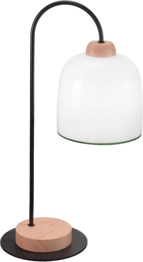 Kolarz A1352.71.G - Stolná lampa NONNA 1xE27/60W/230V dub/biela/zelená