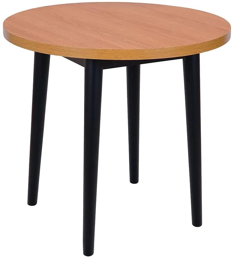 Stôl Gary 80 Dub prirodzené/čierna