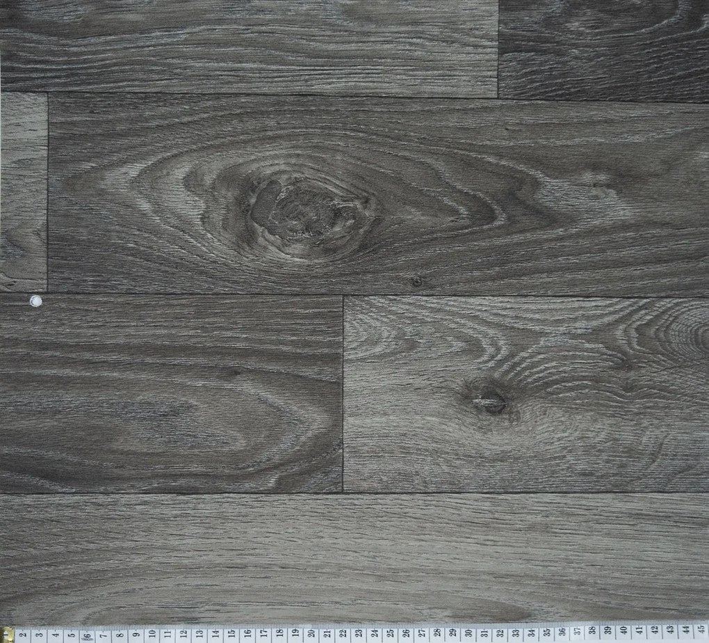 Beauflor, PVC podlaha - lino Blacktex Fumed Oak 966M, na mieru, šíře 3m,4m, šedá, filc, chodba / predsieň