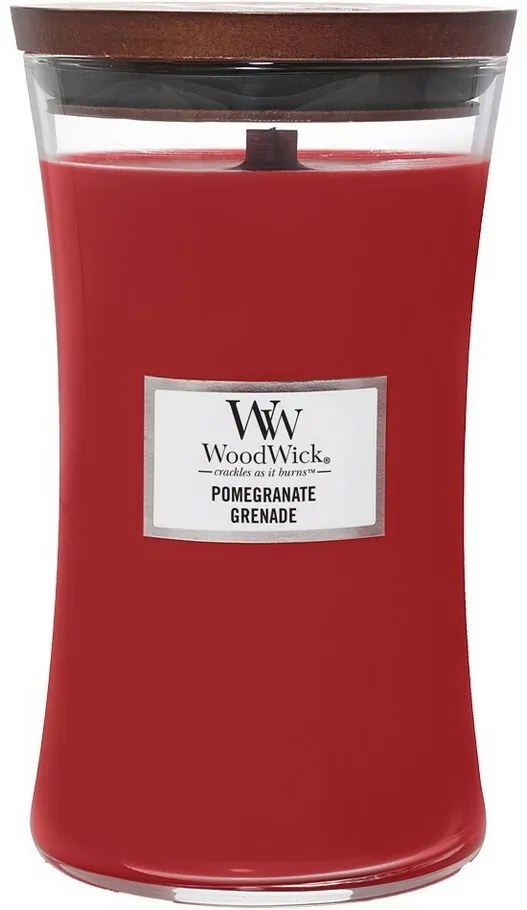 WoodWick vonná sviečka veľká váza granátovéjablko, 609 g
