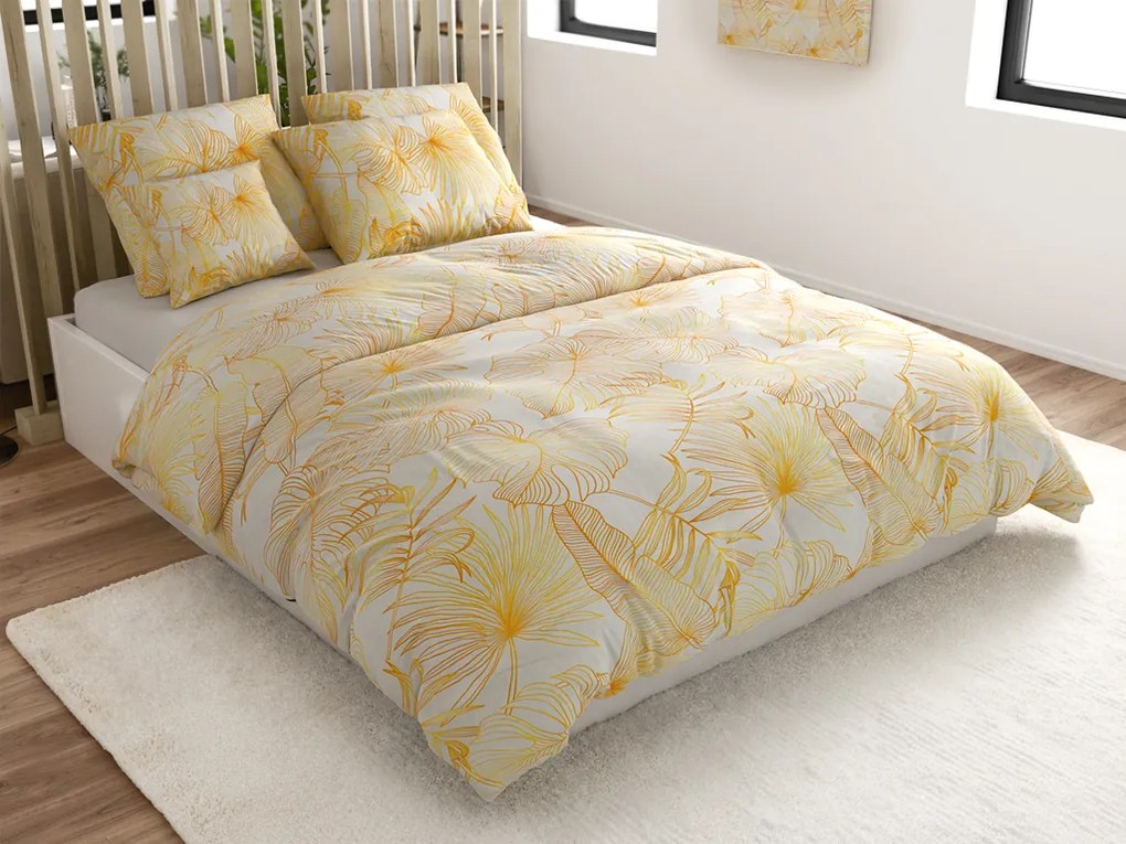 Obliečky z mikrovlákna PALMERA krémové Rozmer obliečky: 70 x 80 cm | 140 x 200 cm