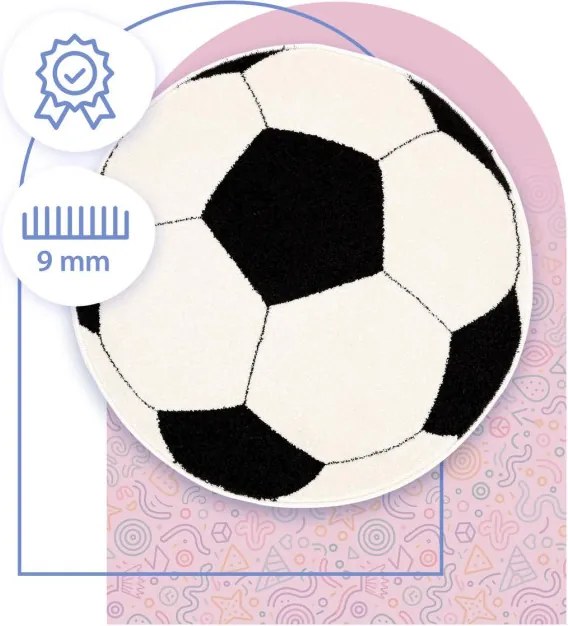 Koberec Weltom Weliro Lopta čierny kruh