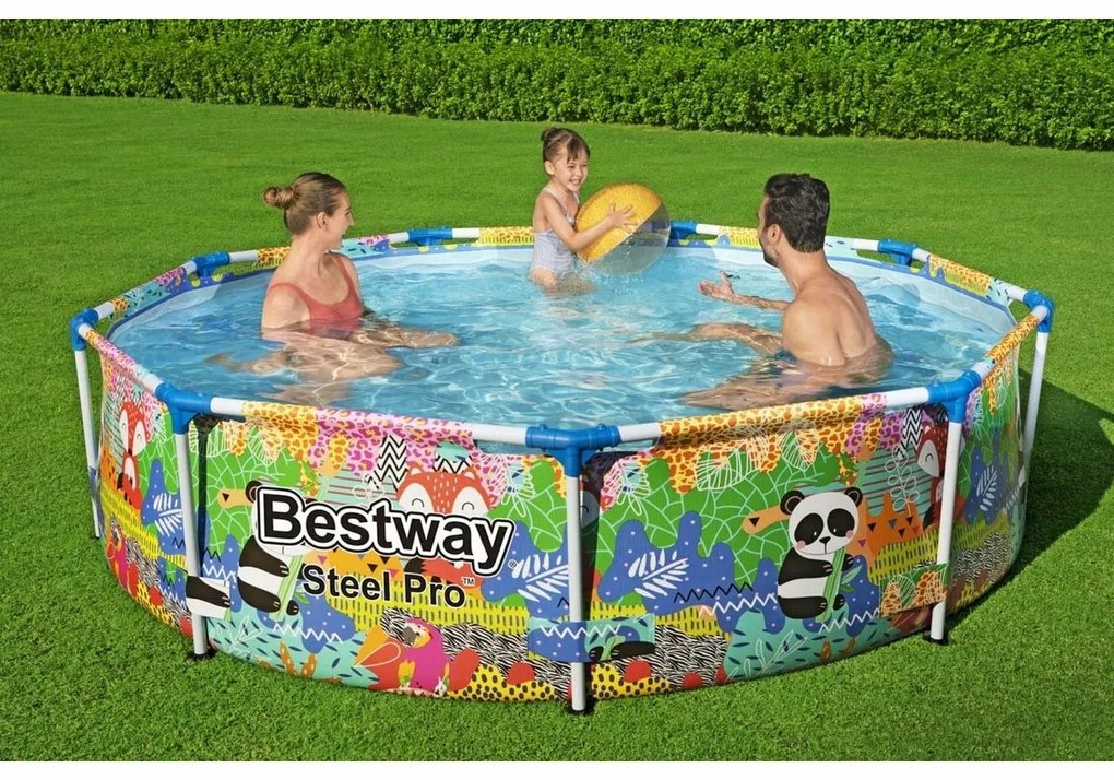 Bestway Kruhový nadzemný bazén Steel Pro s priemerom 2,74 m