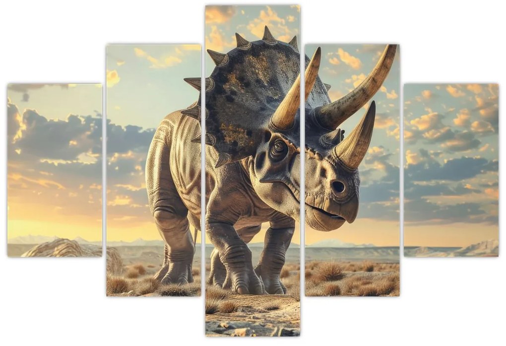 Obraz - Triceratops (150x105 cm)