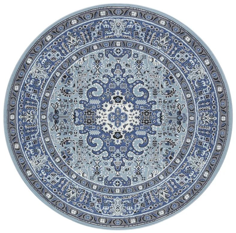 Hanse Home, Kruhový koberec Mirkan 104438 Skyblue, 160x160 (priemer) kruh, modrá, obývacia izba