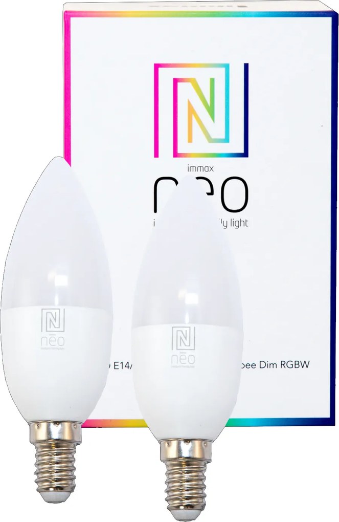 IMMAX NEO | sada smart RGBW žiaroviek E14