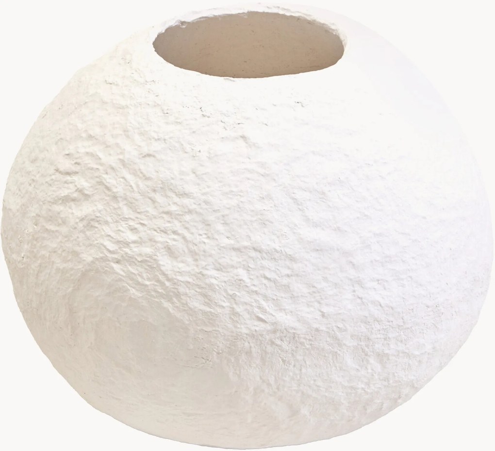 Guľatá váza z bavlnenej hmoty Sanai, V 38 cm