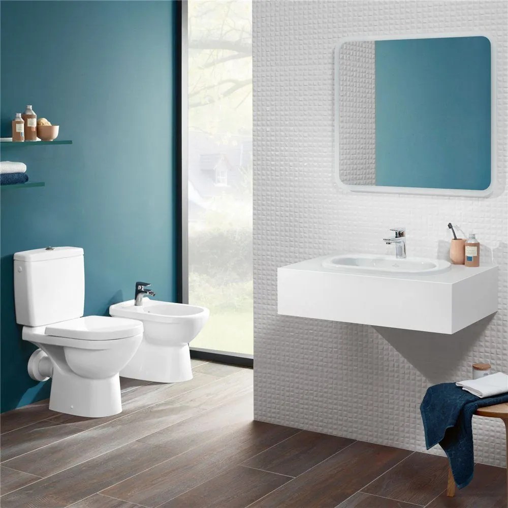 VILLEROY &amp; BOCH O.novo samostatne stojací bidet s otvorom, s prepadom, 360 x 560 mm, biela alpská, 54610001