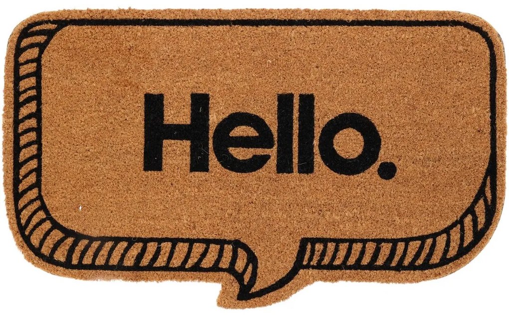Vonkajšia rohožka Hello, 75x45 cm