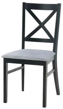 Jedálenská stolička krížová čierna ZAYDEN