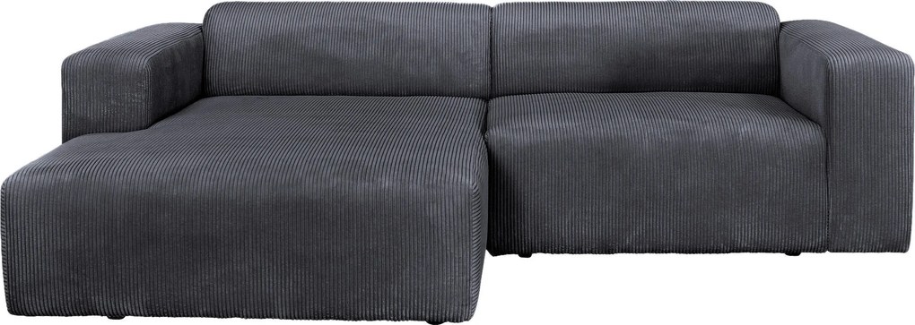 XXXLutz ROHOVÁ SEDAČKA, textil, grafitová P & B - Sedačky - 002330003313