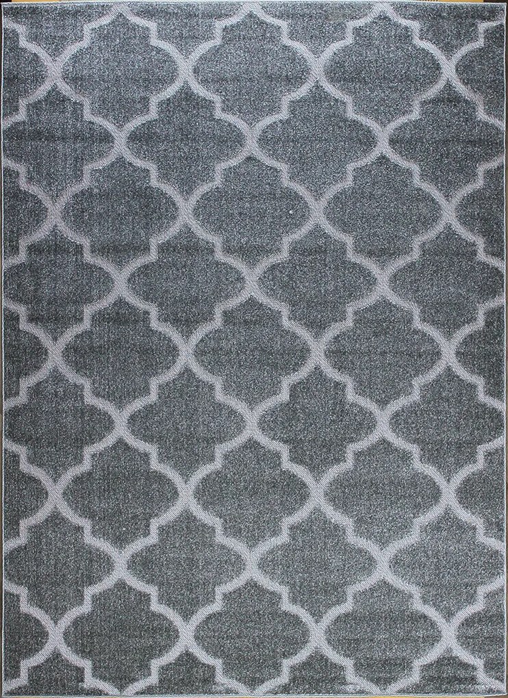 Koberec Lagos 1052 GREY – sivý obdĺžnikový koberec so vzorom Rozmer: 200x290 cm