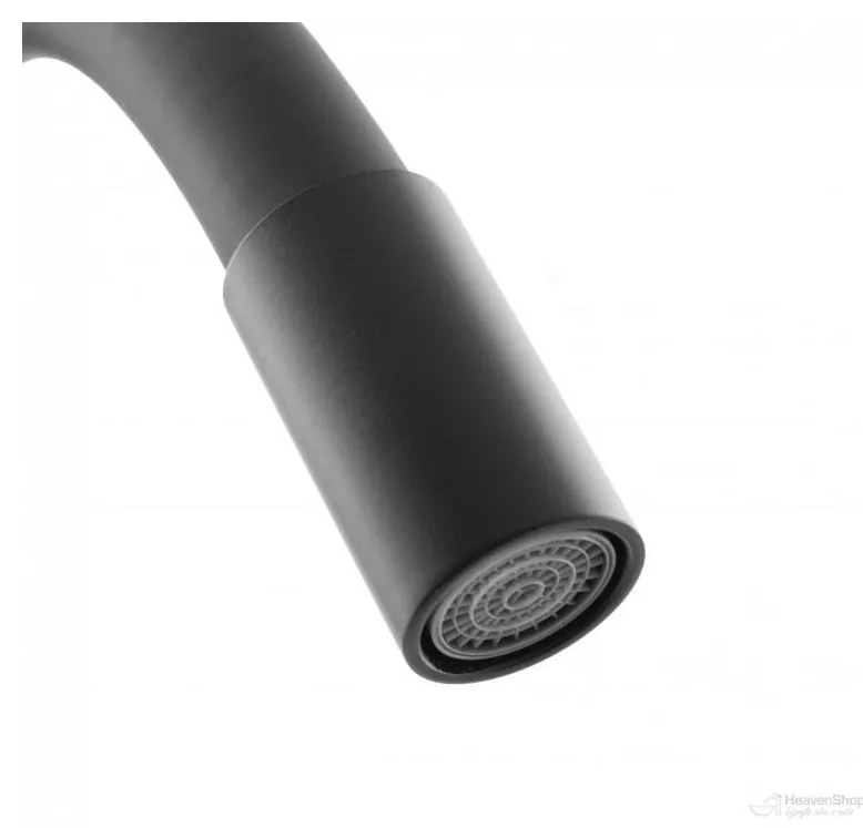 Gamma Flex 2000, stojanková drezová batéria s flexibilným ramenom, čierna matná, GMA-BFX-2000BK