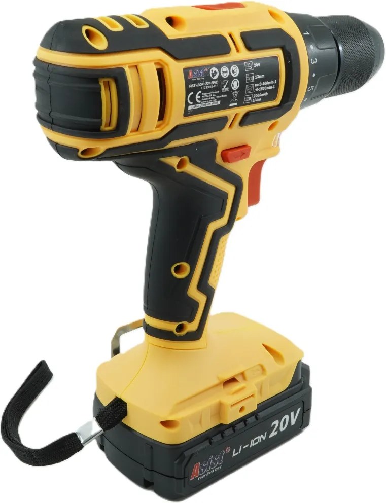 ASIST AKU GANG AE2V20A-201-BMC Akumulátorová vŕtačka 20 V, 2,0 Ah