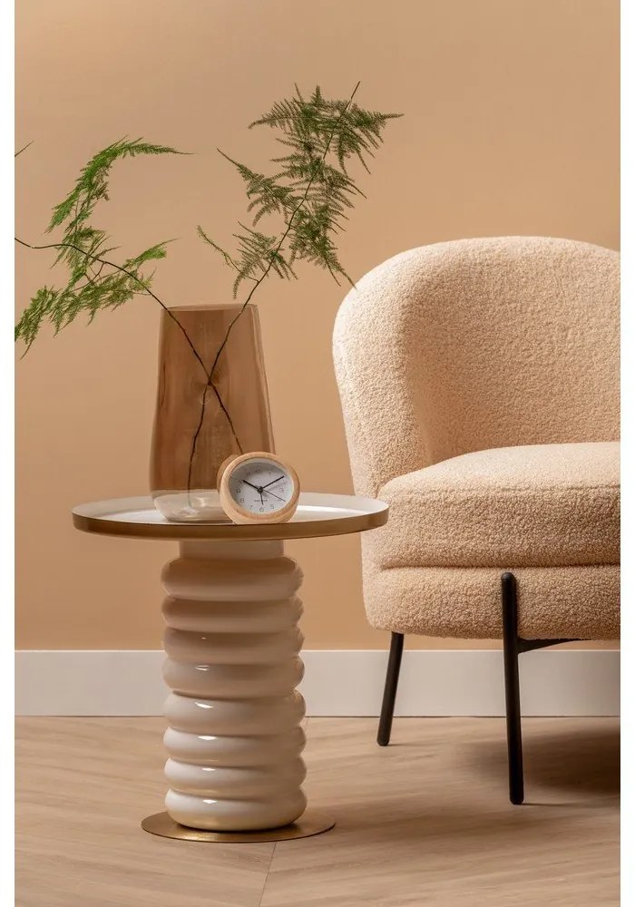 Kovový okrúhly odkladací stolík ø 41 cm Ruby – Leitmotiv