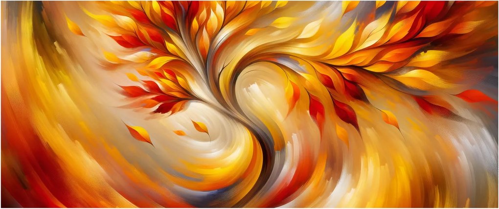 Obraz - Jesenný strom (120x50 cm)