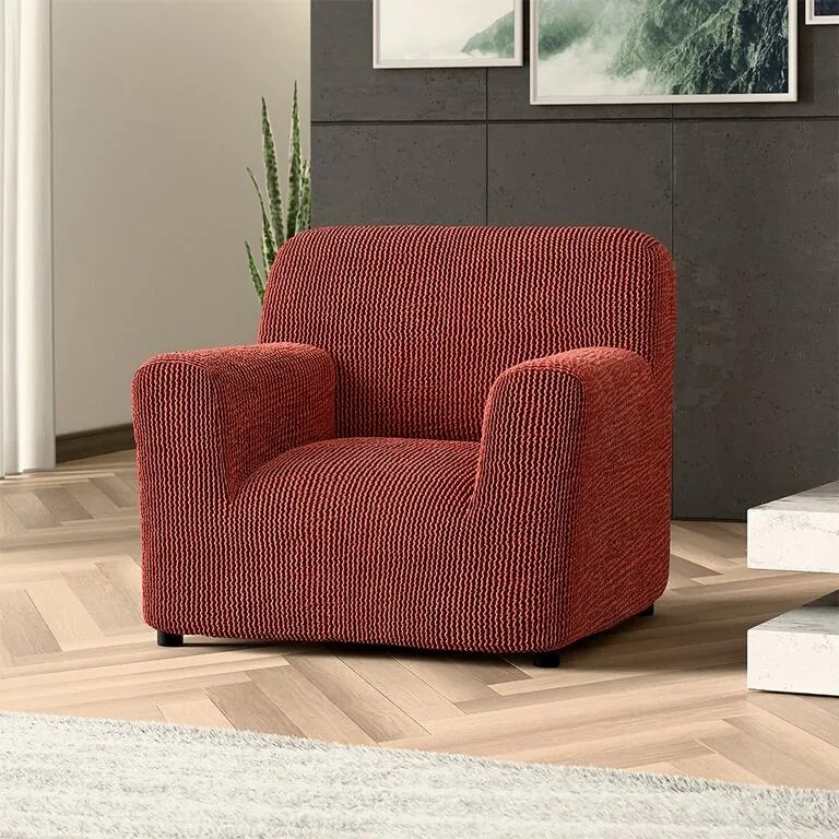 Bielastické poťahy COSTINA medená kreslo (š. 60 - 110 cm)