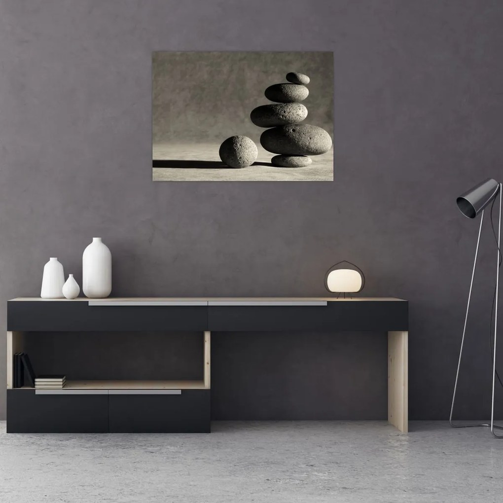 Obraz - Šedé kamene (70x50 cm)