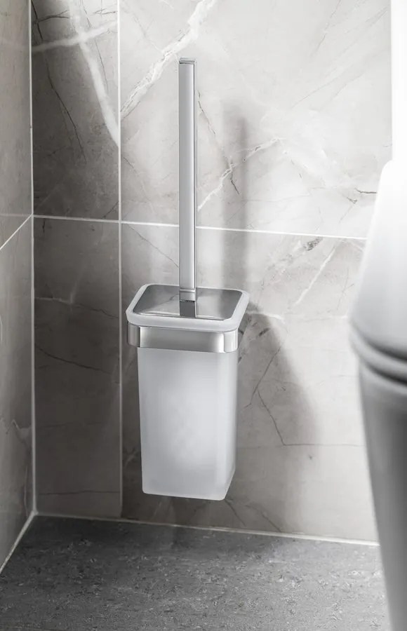 Gedy Gedy, SAMOA WC kefa závesná, mliečne sklo, chróm, A83313