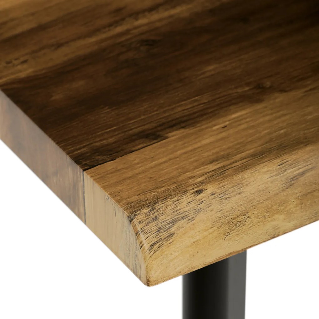 Autronic - Stůl konferenční, 120x60x55 cm, MDF deska, dekor staré dřevo, kov, černý lak - CT-F4412 OLW AKCE