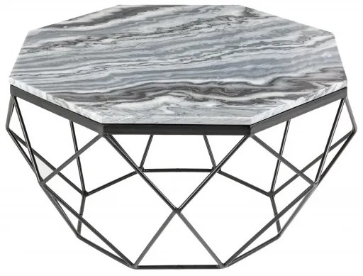 Konferenčný stolík Diamond mramor šedá