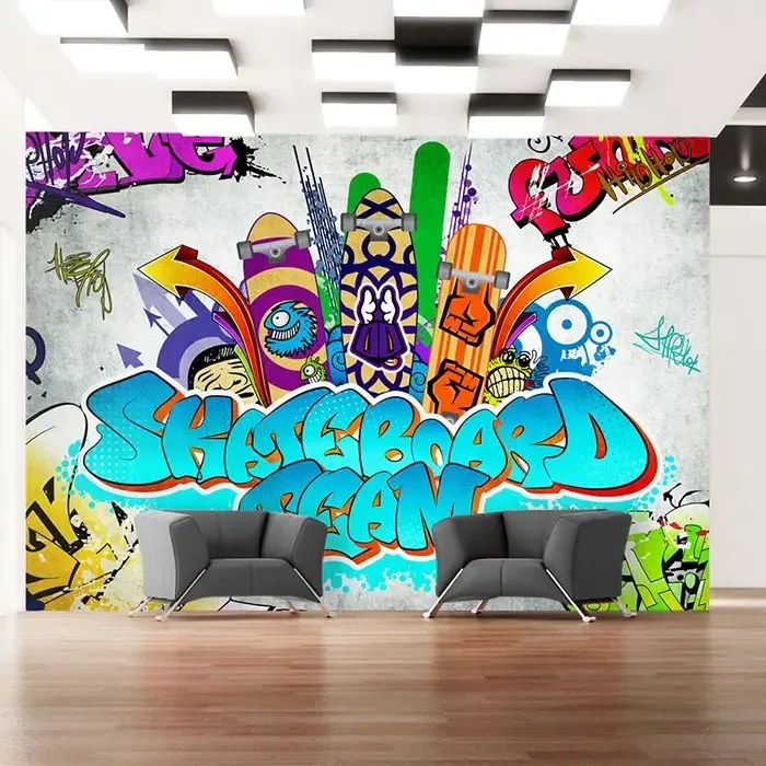 Fototapeta - Skateboard team Veľkosť: 100x70, Verzia: Premium