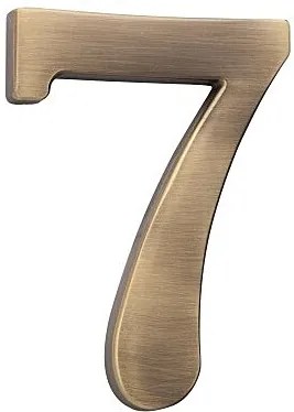 Domová číslica COBRA - 5 cm (OFS - bronz česaný), 3, COBRA OFS (bronz česaný)
