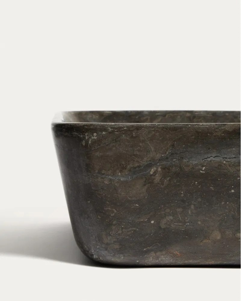 Sivé kamenné umývadlo 55x35 cm Darnen – Kave Home