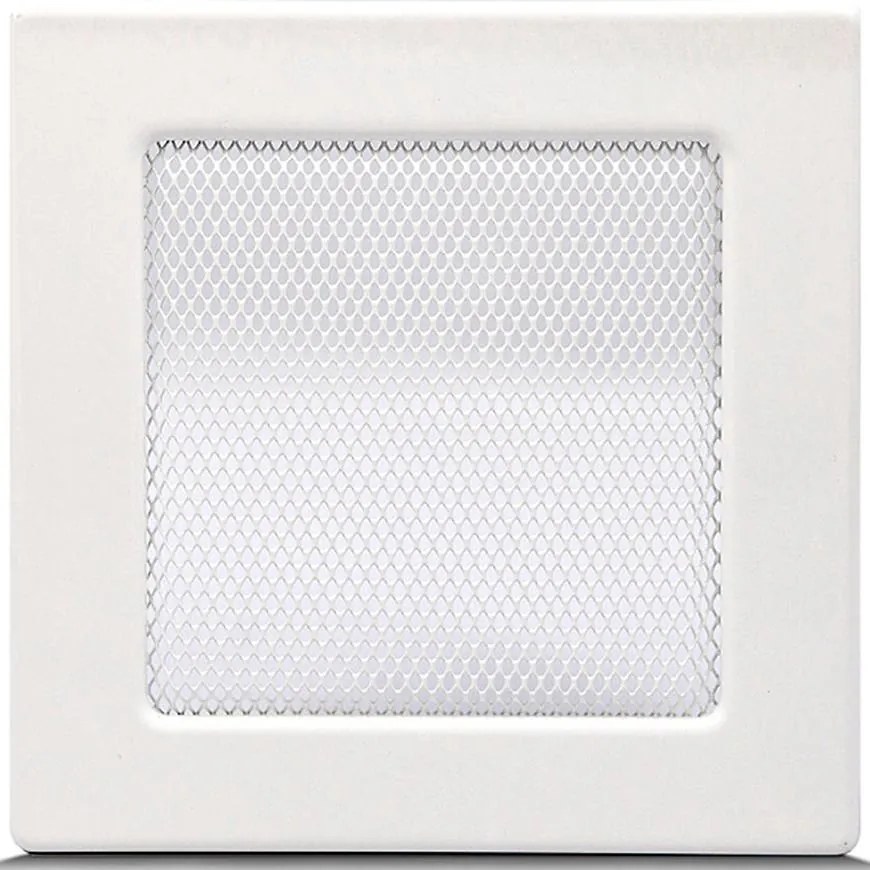 Komínová mriežka biela bez žalúzií 17X17 4F1717OW