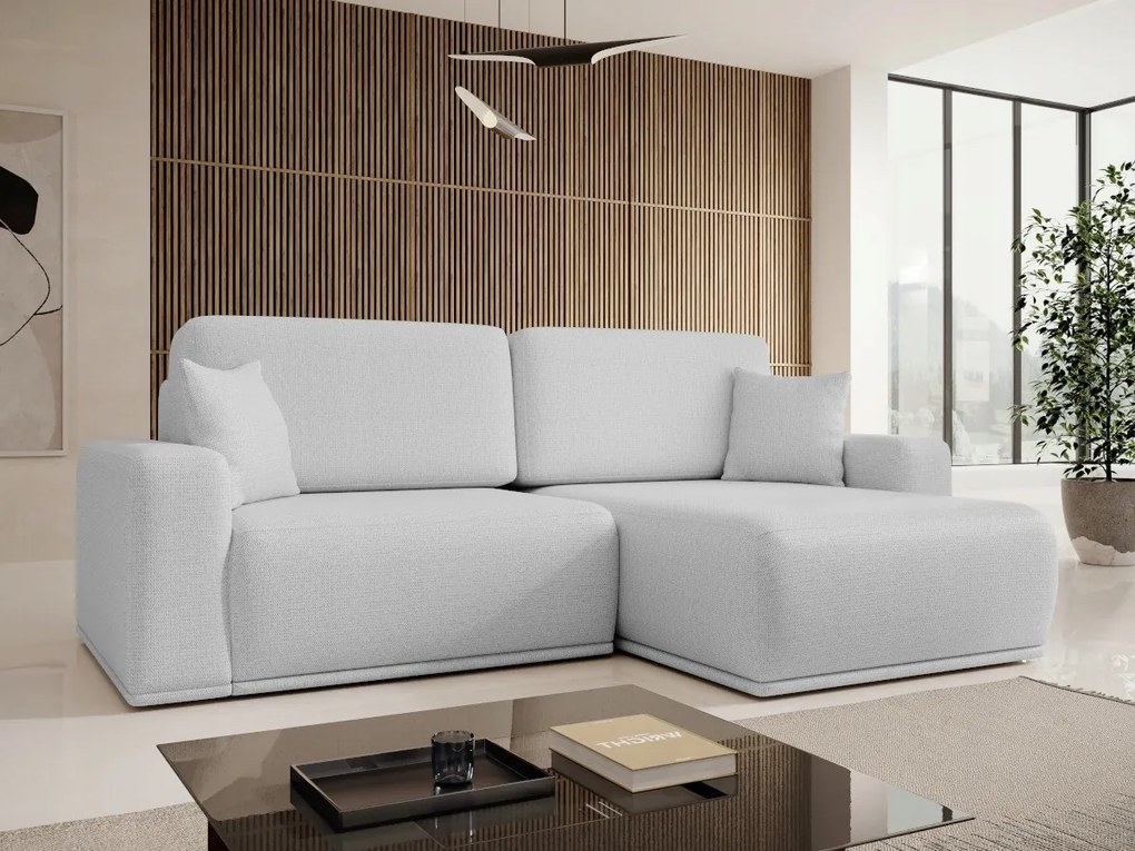 Moderný malý roh 250x160x93 funkcia spánku Kontajner Omega O-sofa