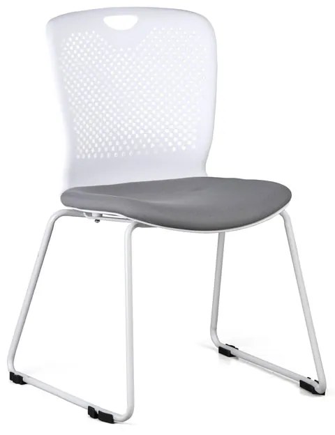 Plastová stolička DOT, sivá