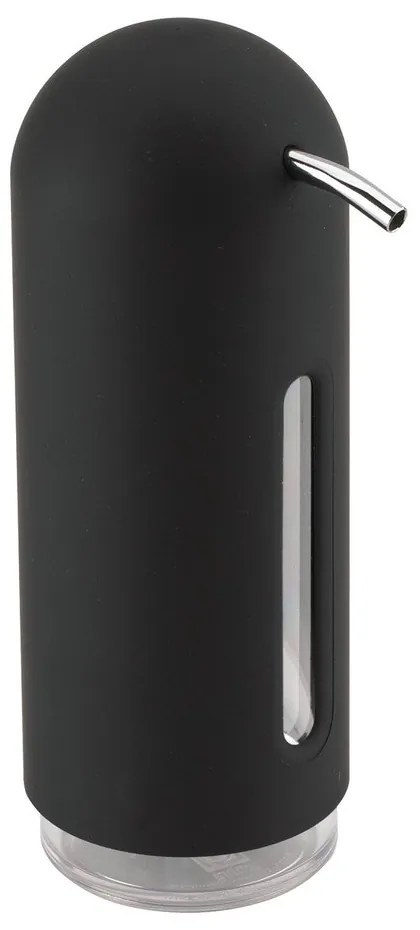 Čierny plastový dávkovač mydla 350 ml Penguin – Umbra