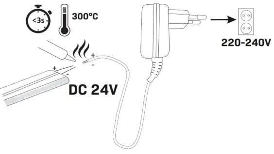 LED Pásik NEON 5m LED/40W/24V modrá IP65