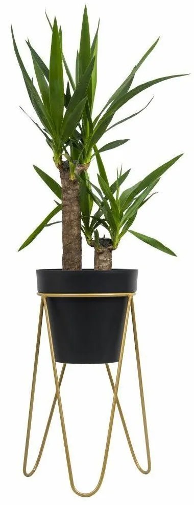 Stojan na kvety Loft 50 cm zlatý