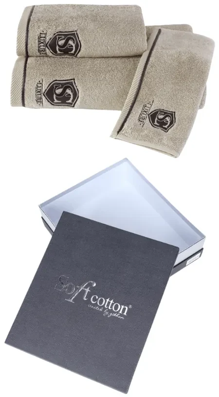 Soft Cotton Darčekové balenie uterákov a osušiek LUXURE