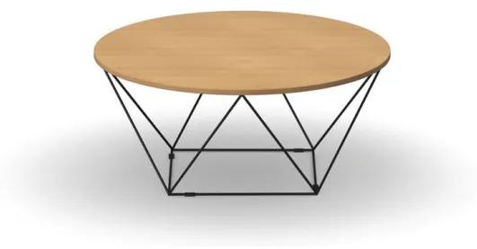 Okrúhly konferenčný stôl WIRE, doska priemer 1050 mm, buk