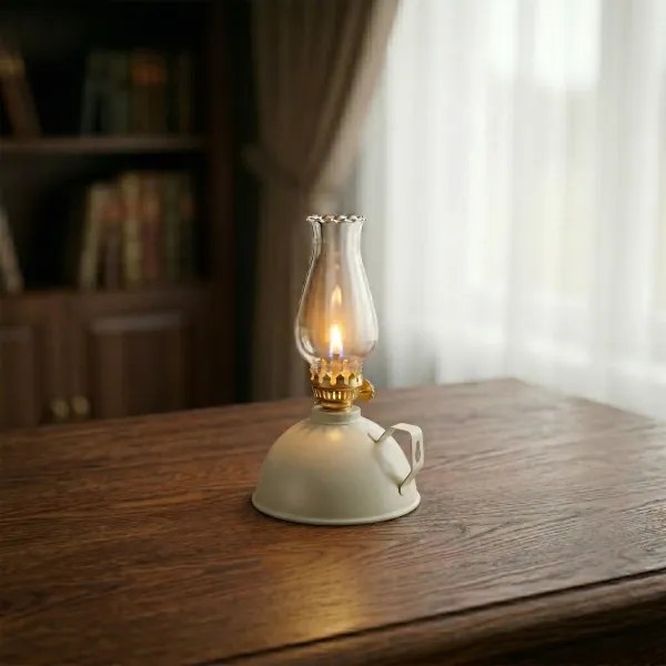 BRILAGI - Petrolejová lampa MERLIN biela