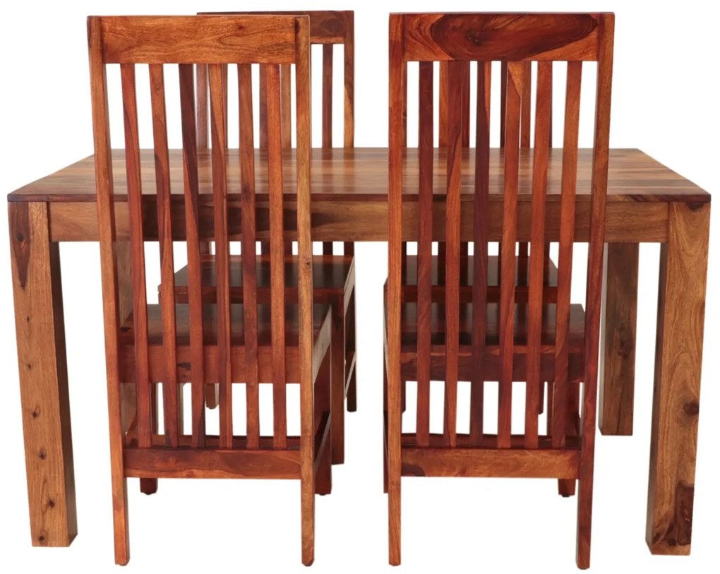 furniture-nabytek.cz - Jedálenský set pre 4 osoby Gani z indického masívu palisander