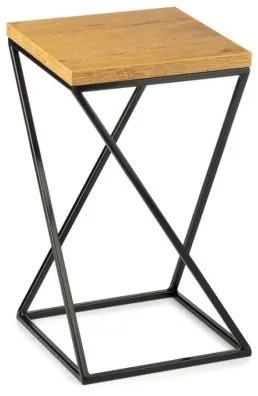 Stojan na kvety LOFT 40x24 cm čierna/hnedá