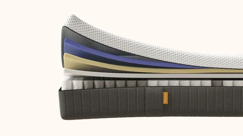 Kontinentálna posteľ Emma Premium boxspring 200x180 (typ I), tm. sivá (sawana 21)