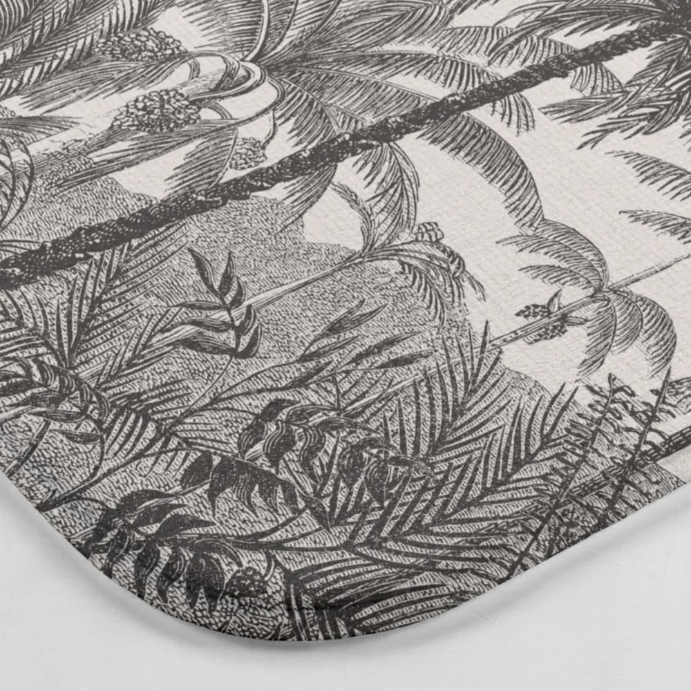 Čierno-béžová WC kúpeľňová predložka 45x45 cm Cocoty – douceur d'intérieur