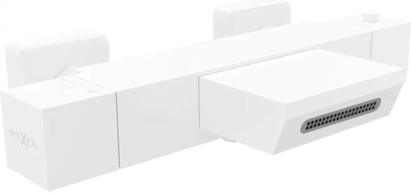 Mexen CUBE termostatická vaňová batéria, biela, 77360-20